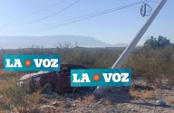 Le truena llanta y vuelca en el Salinas remata con poste