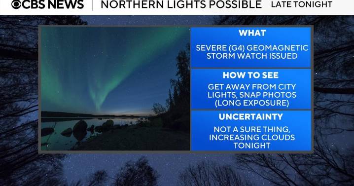 Strong geomagnetic storm increases chance for aurora over Maryland