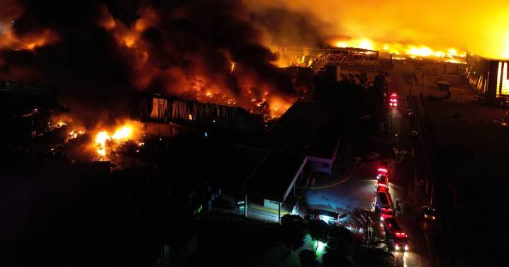 Fireball explosion near airport injures 15 and grounds flights