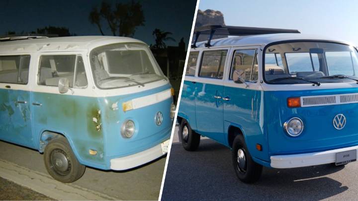 Volkswagen restores vintage van that survived California wildfires 