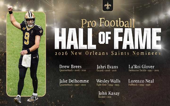 NFL: Vinatieri, Manning y Bress entre los semifinalistas al Salón de la Fama 2026