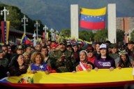 Marcha chavismo en Venezuela contra amenazas de EU