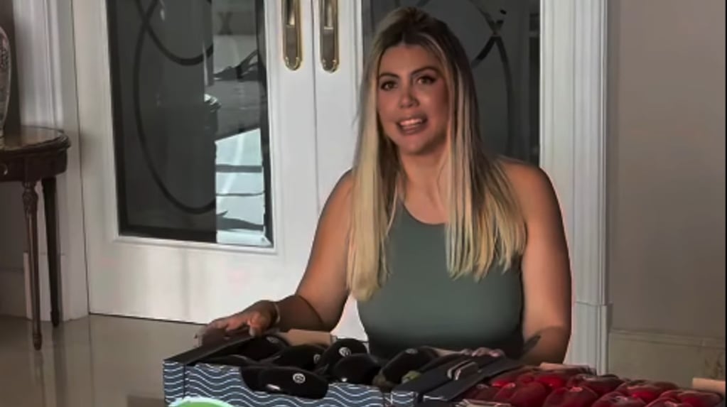 Wanda Nara hizo un canje de verduras y un detalle llamó la atención de sus seguidores
