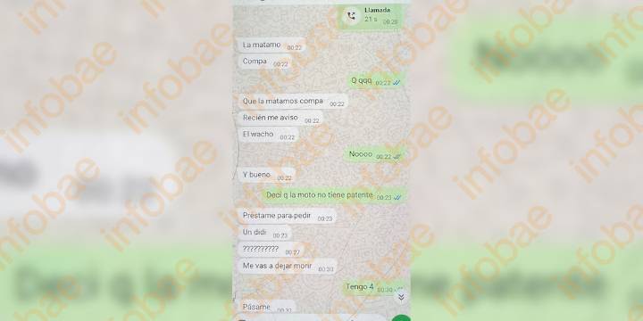 “La matamos compa”: el mensaje que envió un miembro de la Banda del Millón tras el crimen de la jubilada en San Isidro