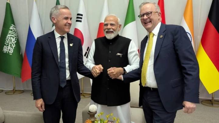 PM Modi announces new trilateral partnership with Australia, Cana...