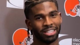 Browns quarterback Shedeur Sanders talks about his mentality, 1st win