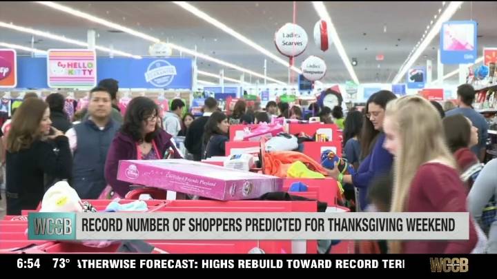 Record number of shoppers predicted for Thanksgiving weekend