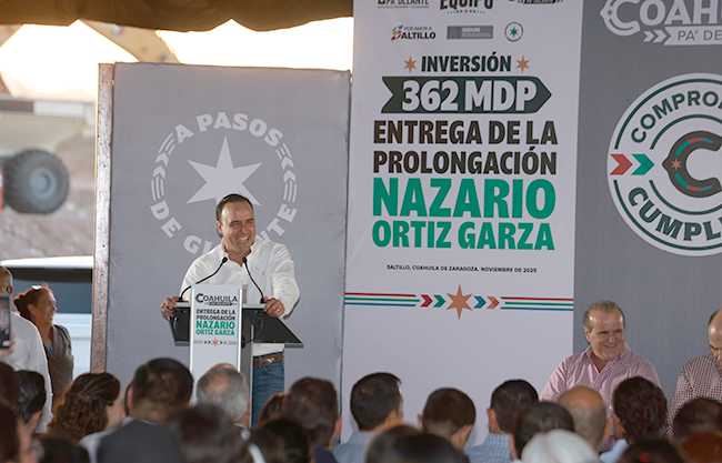 “Los nuevos caminos traen progreso”; inauguran prolongación del bulevar Nazario Ortíz Garza