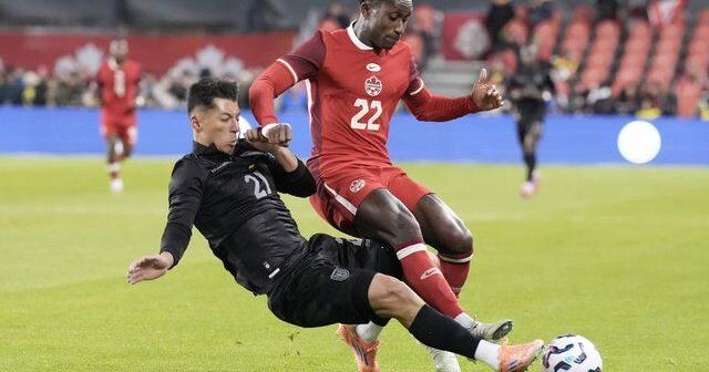 Ahmed sent off, Canada holds on for scoreless draw with Ecuador in soccer friendly