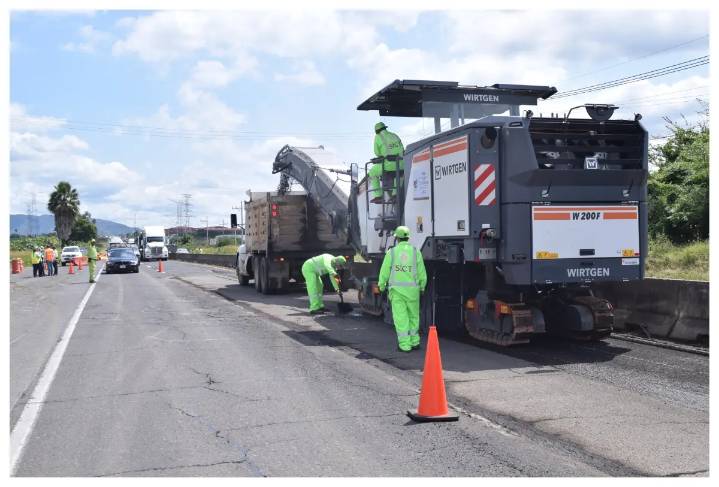 SICT inicia obras de conservación en la carretera libre Guadalajara–Tepic: mantendrán un carril abierto