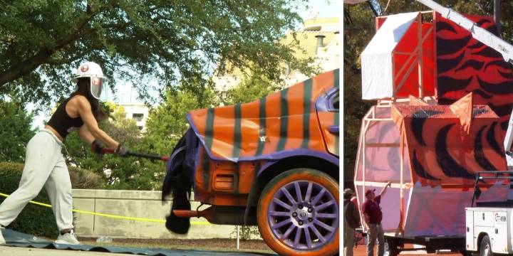 Rivalry week continues at USC with annual Tiger Burn, ‘Clemson Car Smash’