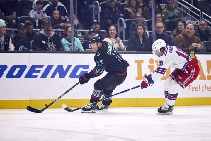 Rangers upend Kraken in OT, move to 6-1-1 on road - The Rink Live | Coverage of youth, junior, high school and college hockey