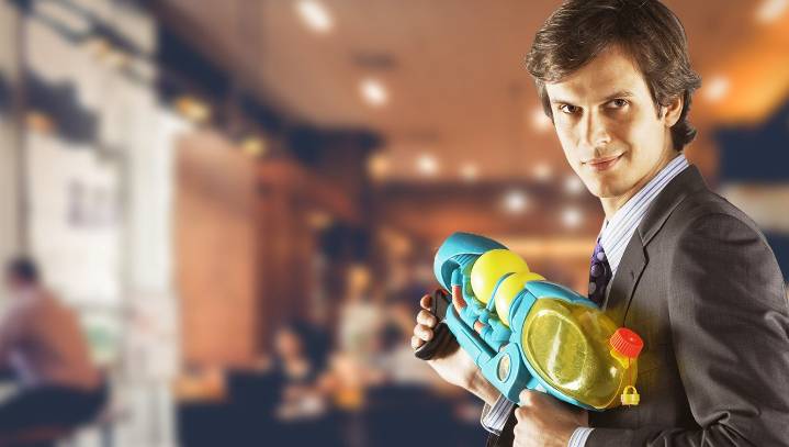 Extremist Pastor Attacks Cafe With Super Soaker, Dozens Baptized