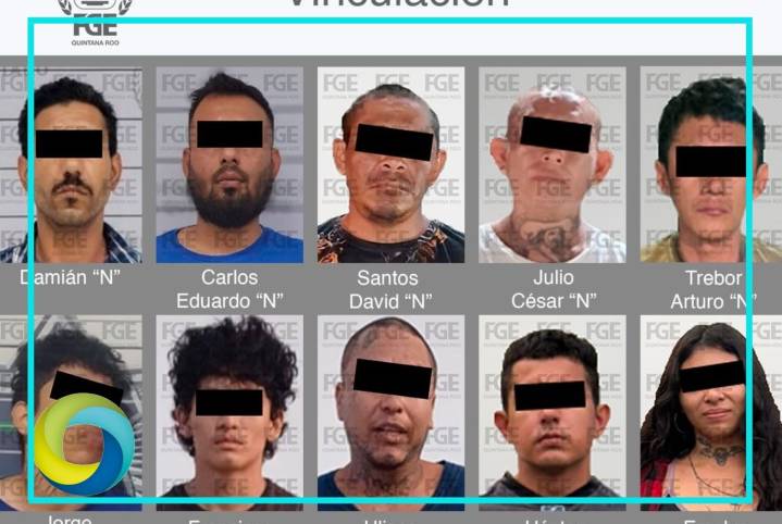 Vinculan a proceso a 10 sujetos por narcomenudeo en Benito Juárez