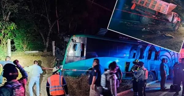 Muere pasajera en autobusazo sobre la Valles