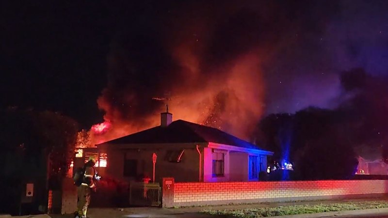 Adelaide house fire leaves residents terrified