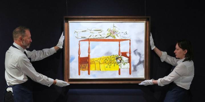 Sale a subasta “El sueño“, la misteriosa pintura de Frida Kahlo, y promete romper un récord histórico