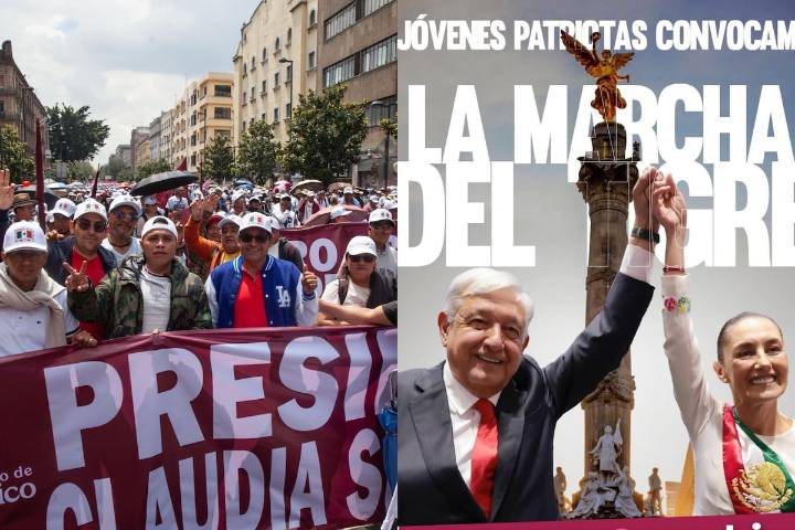 Responden a la “Generación Z” con “la marcha del Tigre” en apoyo a Claudia Sheinbaum