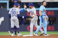 Double trouble: Barger gets caught off second base as Blue Jays' rally fizzles in Game 6 of Series