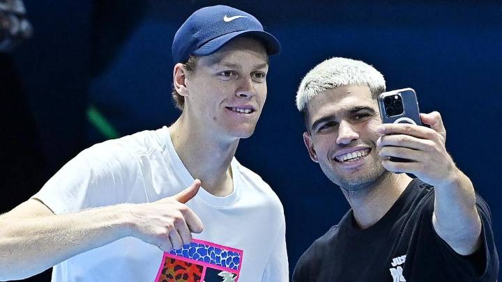 Carlos Alcaraz-Jannick Sinner, en las finales ATP: dónde verlo y a qué hora