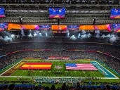 Así convirtieron el Santiago Bernabéu en un estadio de fútbol americano