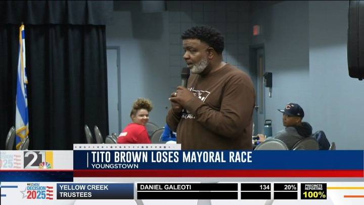 Decision 2025: Tito Brown loses race for Youngstown mayor, thanks community