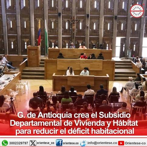 Gobernación de Antioquia crea el Subsidio Departamental de Vivienda y Hábitat para reducir el déficit habitacional