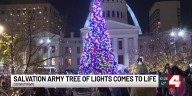 The holidays are here: Salvation Army Christmas tree lights lit