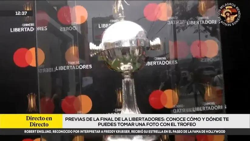 El trofeo de la Copa Libertadores 2025 llegó a Perú: fanáticos pueden tomarse fotografías para el recuerdo