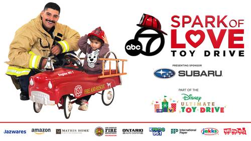 ABC7 Spark of Love Toy Drive 2025 - Help Southern California firefighters bring joy to children in need