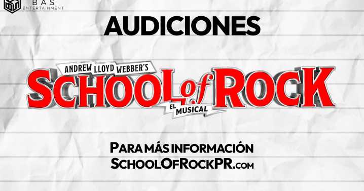 Realizan audiciones para School of Rock: El Musical