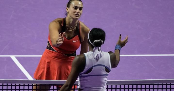 Sabalenka eliminates Gauff to reach last four at WTA finals