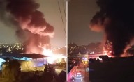 Puente Piedra: incendio de gran magnitud arrasa con fábricas en zona industrial