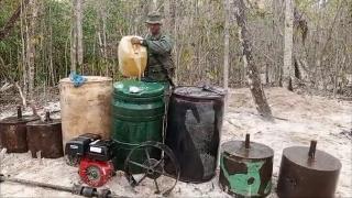 Fuerza Armada de Venezuela destruye un campamento de minería ilegal en región amazónica