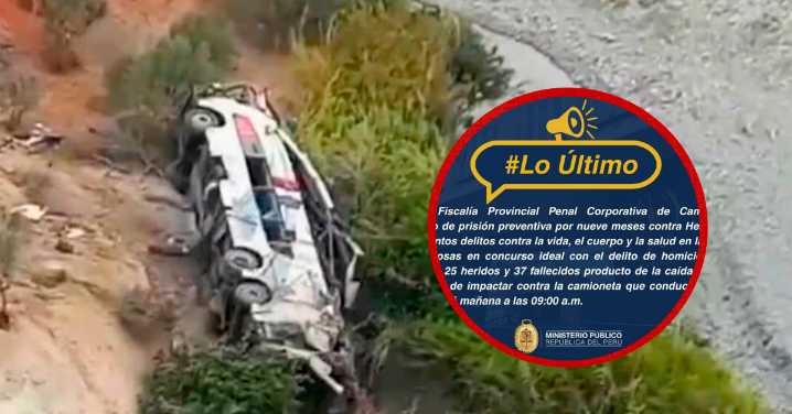 Tragedia en Arequipa: Fiscalía solicita prisión preventiva por nueve meses contra chofer que causó accidente