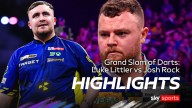 Grand Slam of Darts: Luke Littler overturns three-leg deficit in THRILLER with Josh Rock!