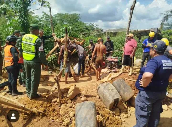 Colapsó otro cilindro minero en el corredor Caratal de El Callao (+Video)