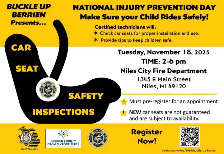 Health Department, Sheriff’s Department launch Buckle Up Berrien initiative