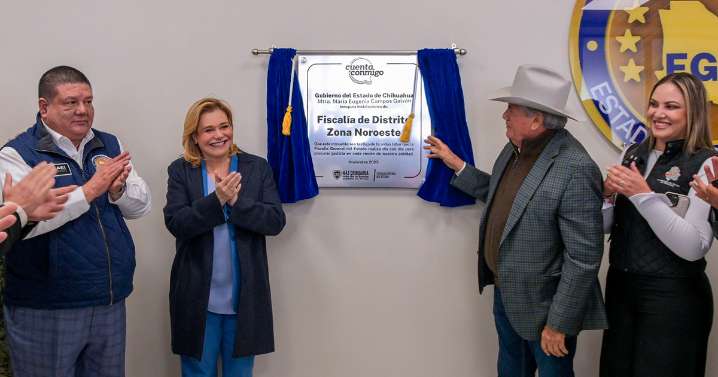 Inaugura gobernadora nuevas instalaciones de la Fiscalía de Distrito Zona Noroeste