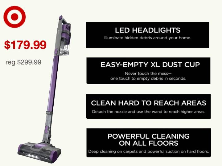 Target news early Black Friday deal: Save $120 on the Shark Cordless Stick vacuum today