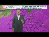 Temperatures continue to fall with a Winter Weather Advisory for northeast Georgia, freeze warning