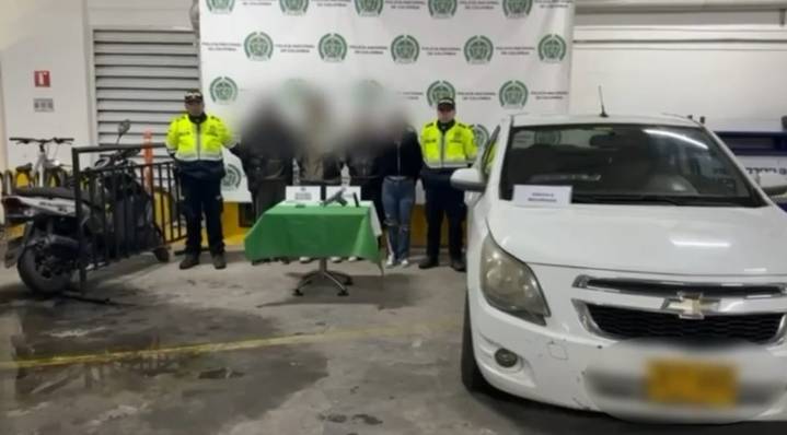 4 capturados tras intentar robar un vehiculo
