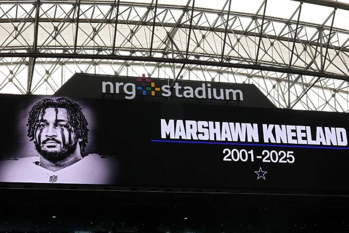 Cowboys pay tribute to Marshawn Kneeland ahead of 'Monday Night Football'