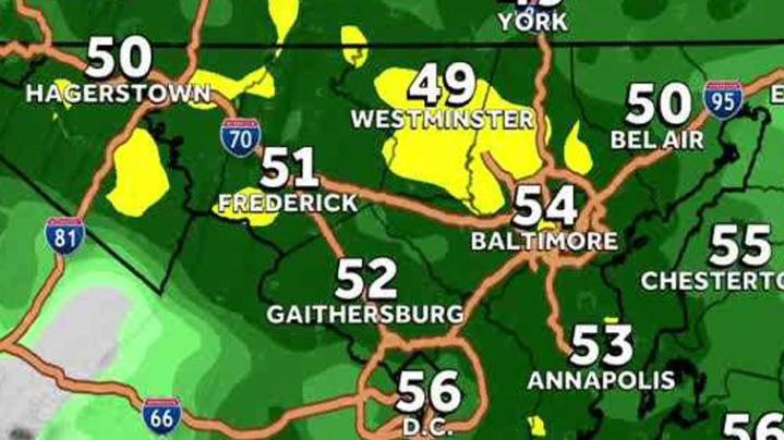 Weather: Isolated showers turns to steady rain ahead of Thanksgiving