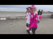 Rain hasn't stopped the walk against breast cancer during Day 1 of Sesan G. Komen San Diego 3