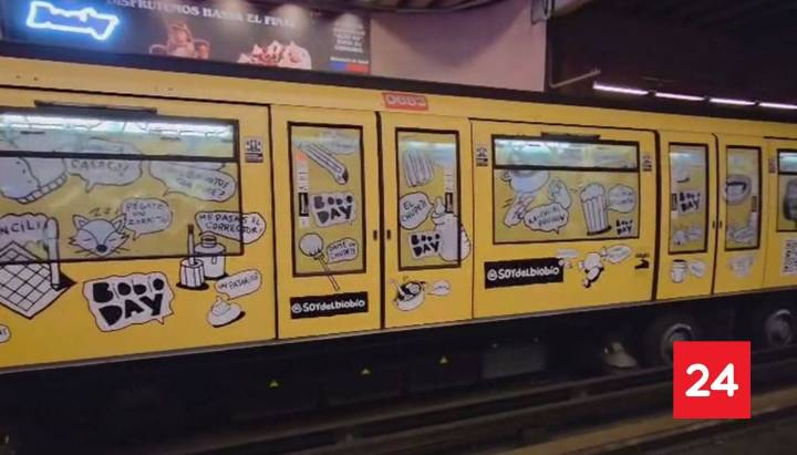 Metro celebra "Bío Bío Day" con nuevo diseño de trenes