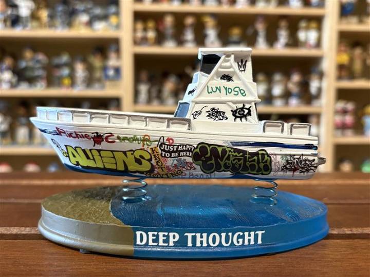 Milwaukee's abandoned boat, 'Deep Thought,' is now a bobblehead