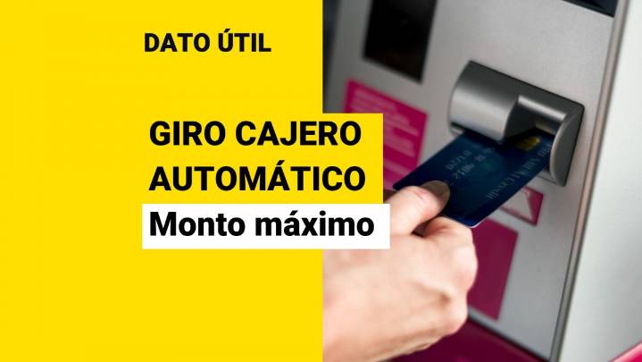 ¿Cuál es el monto máximo que puedo retirar desde un cajero automático?