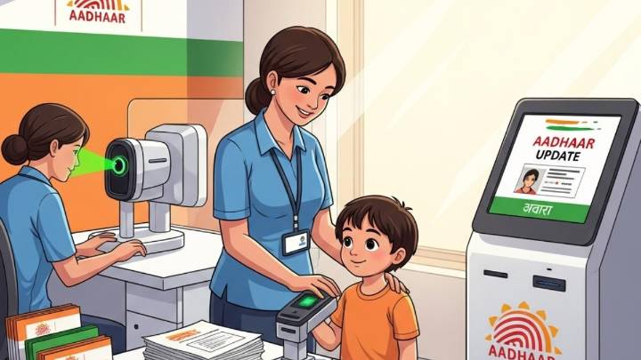 Free Aadhaar biometric update for children: Full UIDAI 2025 benefits here