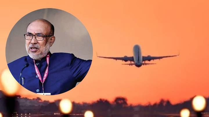 Biren Singh raps airlines as 45-min Imphal–Guwahati flight costs more than 3